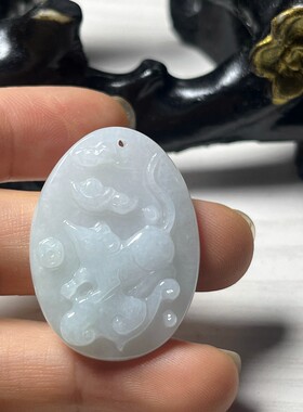 【实物拍摄】翡翠玉石A货生肖鼠吊坠 缅甸玉器小款老鼠玉珠宝首饰