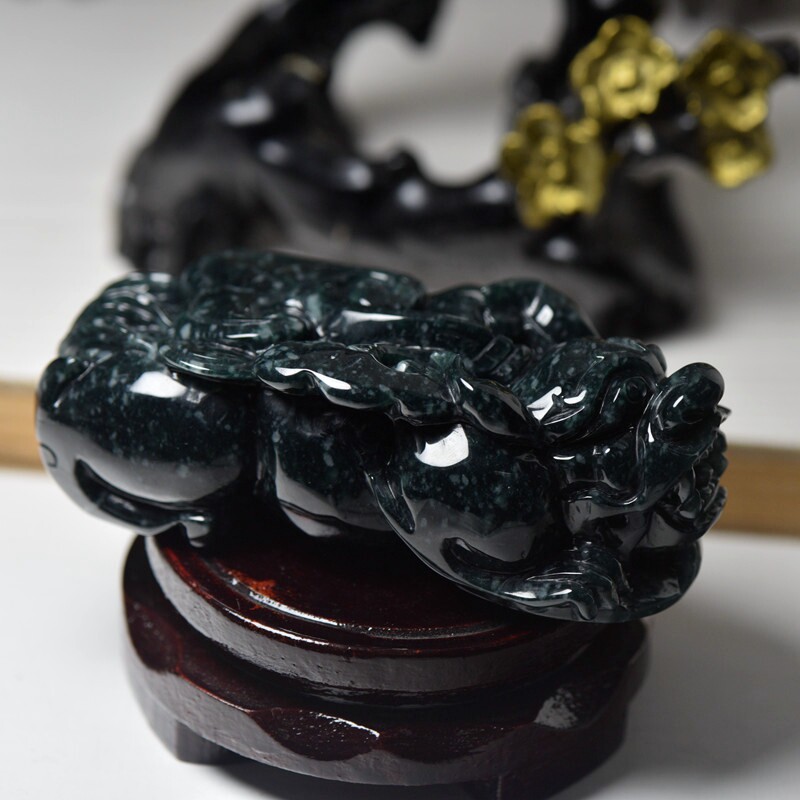 天然翡翠A货玉石玉器貔貅摆件手玩件玉石工厂直销带证书
