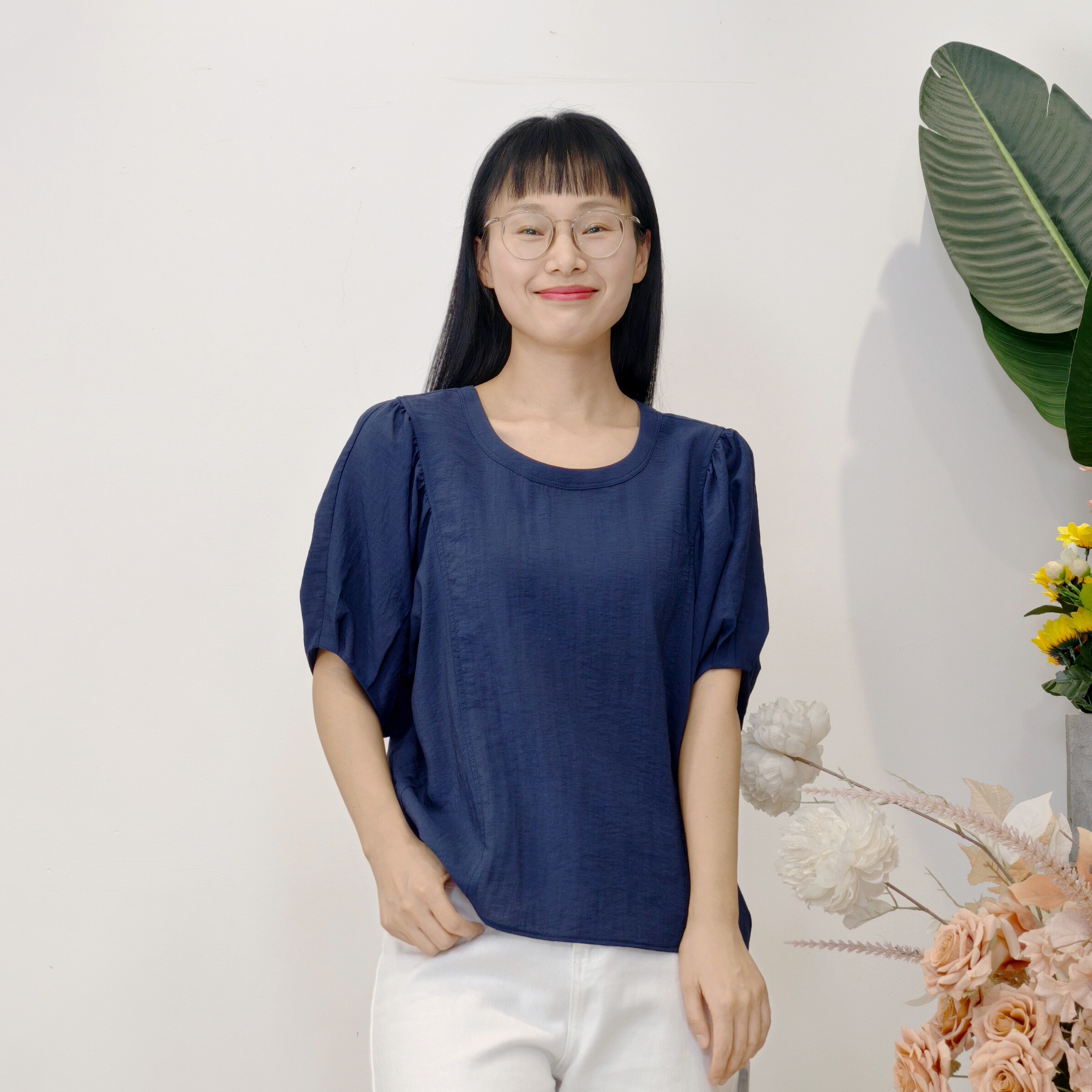 可路莎专柜252671夏季宽松A版复古宫廷袖短袖小衫