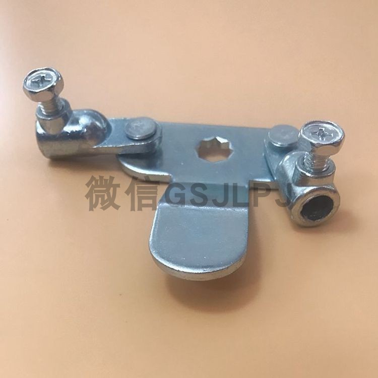 MS308蝴蝶耳朵锁片 ms705连动钢栓锁舌 T型大三点折弯8*8孔背条