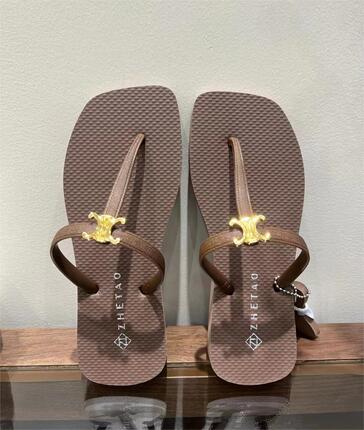 人字拖鞋2025新品女士夏季小香风防滑海边沙滩鞋高档夹脚平底凉鞋