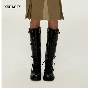 【XSPACE】Dpercent｜复古茶色时髦百搭设计感A字工装短裙半裙