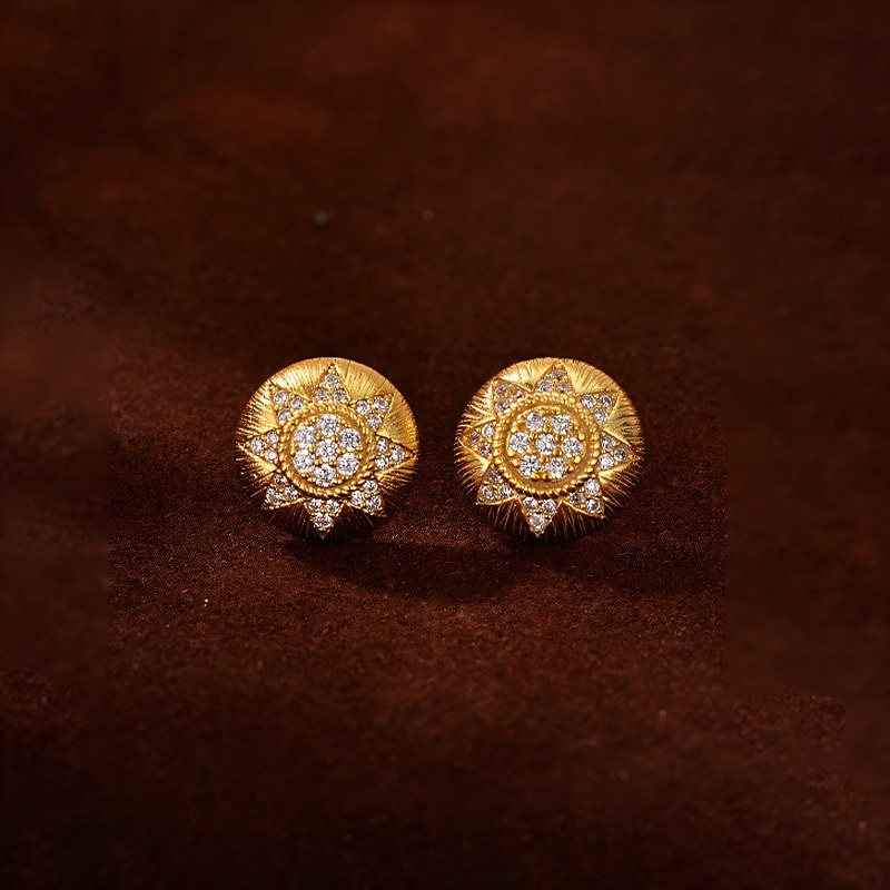 s925通体纯银太阳花耳钉女复古宫廷风意大利中古拉丝工艺法式耳饰,饰品/流行首饰/时尚饰品新,耳钉,淘宝优惠券,粉丝福利购,淘宝优惠卷