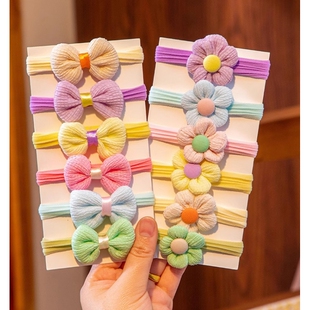女孩蝴蝶结不伤发头绳儿童扎头发扎马尾高弹力皮筋可爱风可爱花朵