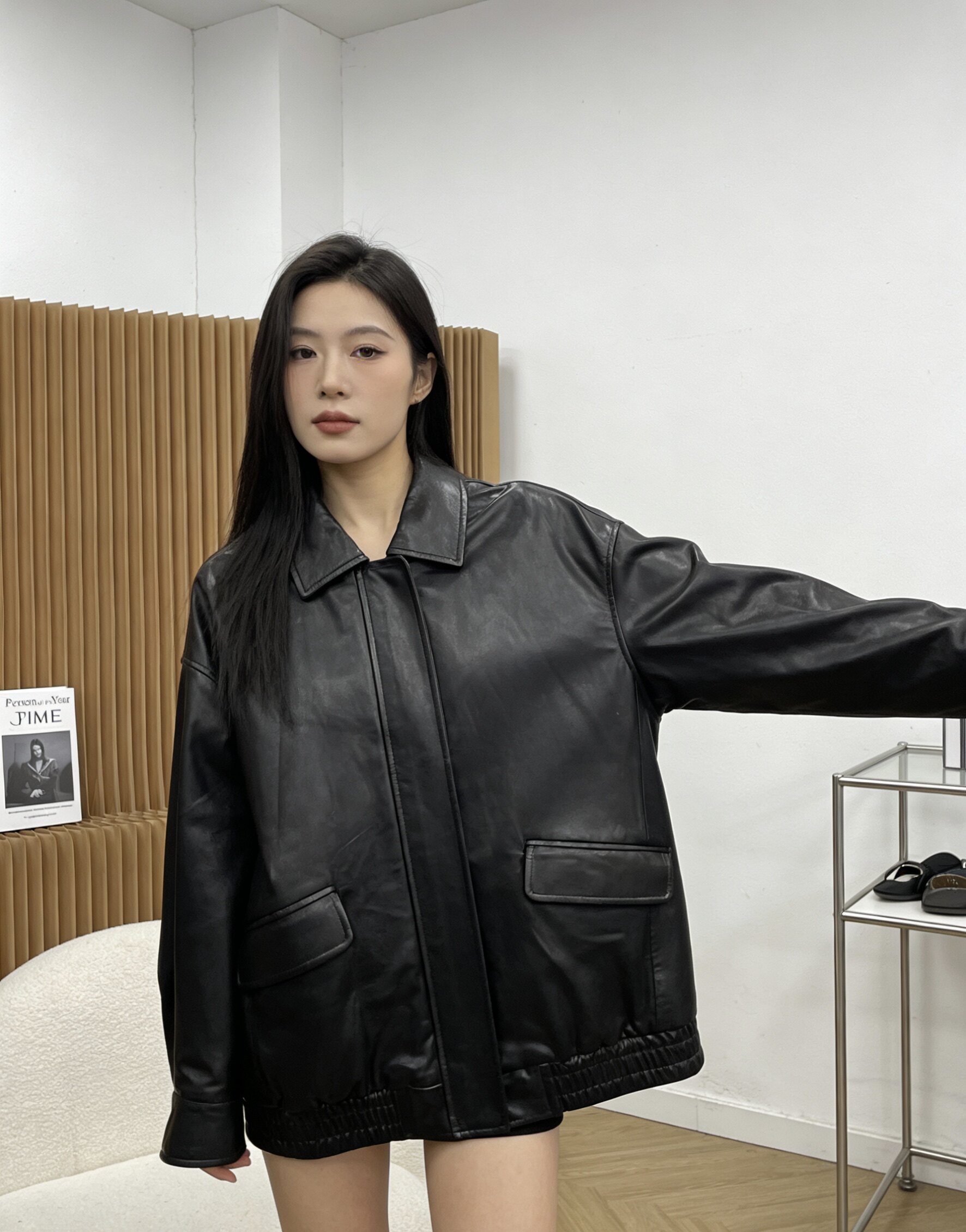 2026机车皮衣夹克春秋女新款美式黑色复古上衣外套