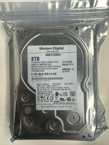 西部数据WD85HKVS-78 8T机械硬盘SC HA520 8TB