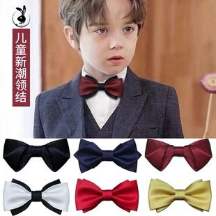 儿童领结表演主持男童英伦风礼服孩子生日宴会学生蝴蝶结宝宝领花