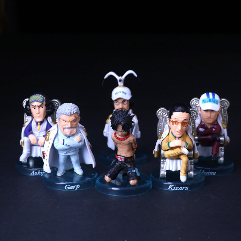 海贼王Q版手办1全套装三大将卡Q版/人仔/粘土人手