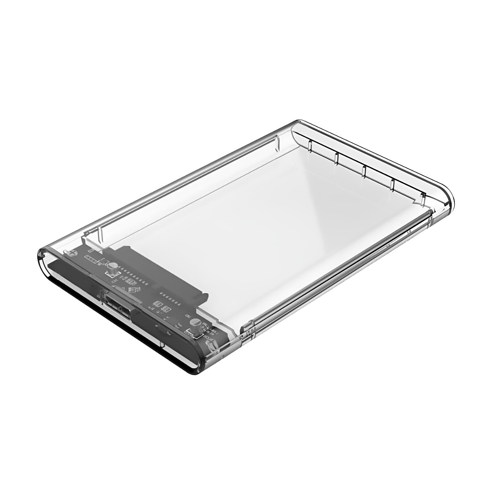 2.5寸透明硬盘盒子USB3.0转SATA外接笔记本机械SSD固态读取保护壳