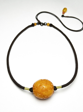 【矿姐来了】福禄老蜡枣珠锁骨链H0802013-XLBZ