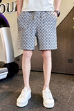 2023社会小伙轻奢高品质短裤字母提花男士休闲裤五分中裤D837P45，男装休闲裤，星座312B-1
