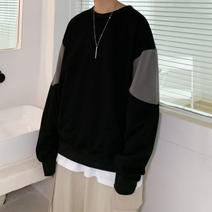 2022长袖套头青少年秋季宽松圆领休闲风格外套卫衣D605P45图片