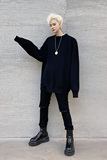 2020冬季新款厚实加厚圆领另类潮款落肩袖男毛衣D122P80，男装针织衫/毛衣，星座312B-1