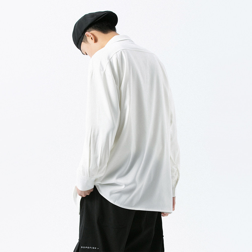 2021秋季纯色宽松男士上衣精致韩风男外套衬衫D602P55,男装衬衫,星座312B-1