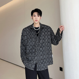 2022秋季新款小香风面料小众时尚休闲长袖衬衫上衣D792P65，男装衬衫，星座312B-1