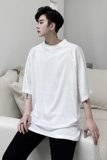 2021夏季小众冰丝宽松薄款圆领提花T恤D654P45，男装T恤，星座312B-1