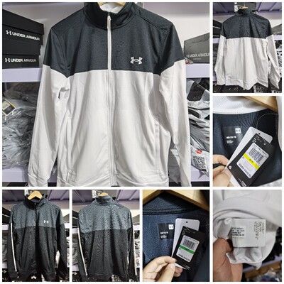 安德玛男子运动训练速干长袖外套