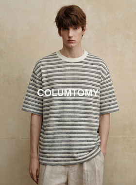 美式条纹短袖2026夏季新款老钱风Cleanfit痞帅半袖t恤男上衣打底