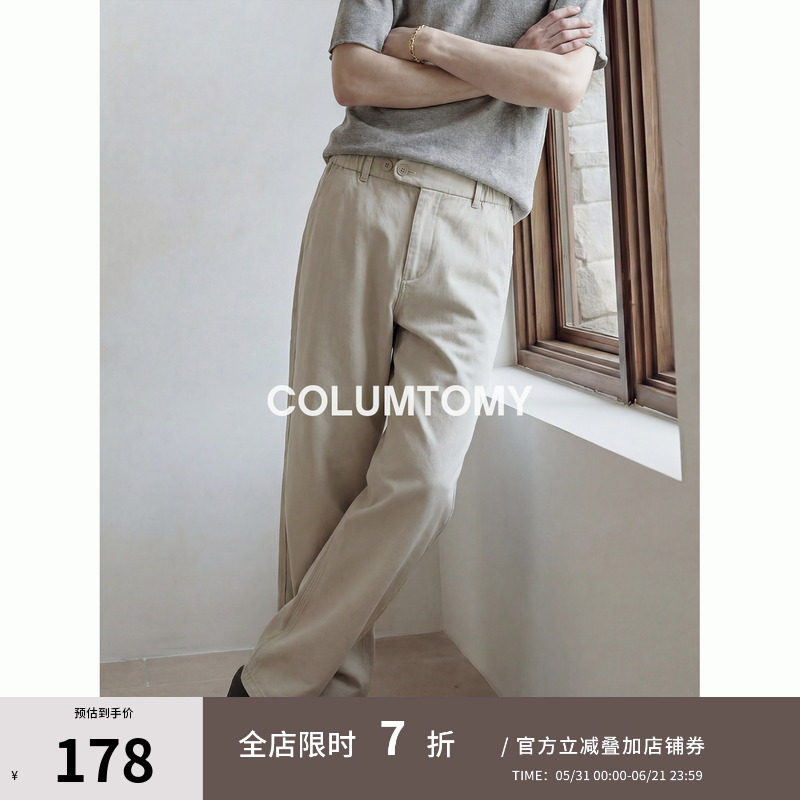 【莱赛尔】美式Cleanfit休闲直筒裤长裤宽松2026年春秋季新款男士