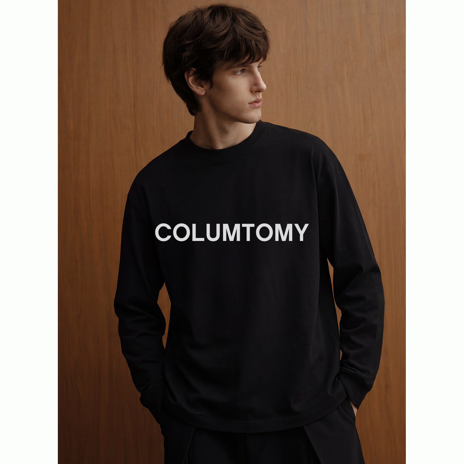 美式圆领纯色卫衣男士2026春秋季重磅上衣老钱风潮牌高级感打底衫