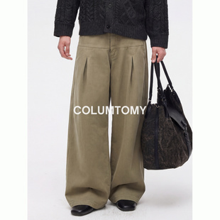 美式小弯刀2026春季新款cleanfit高级感直筒阔腿男士A字休闲长裤