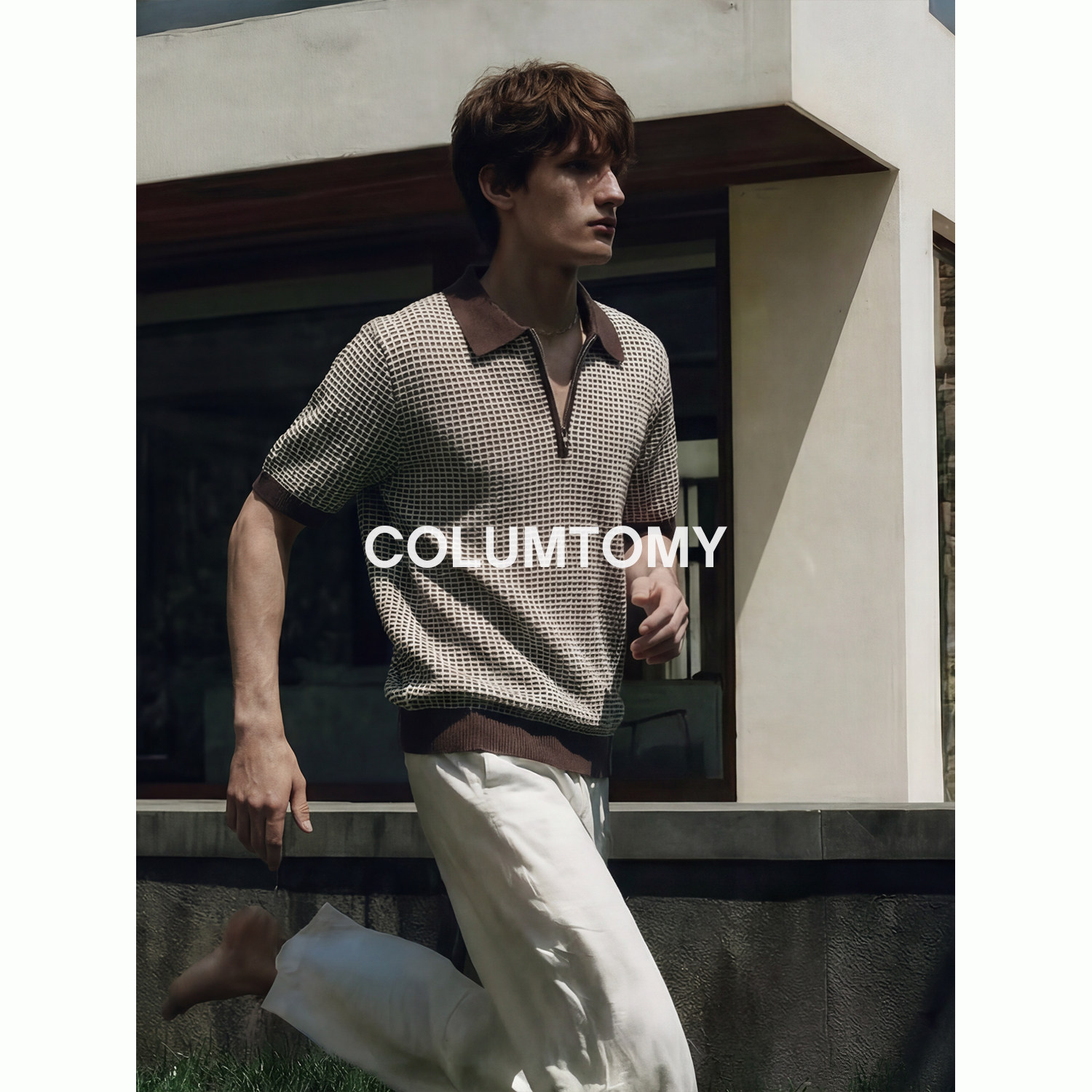 【天然木浆】凉感纤维Cleanfit男士短袖T恤老钱风高级Polo衫半袖