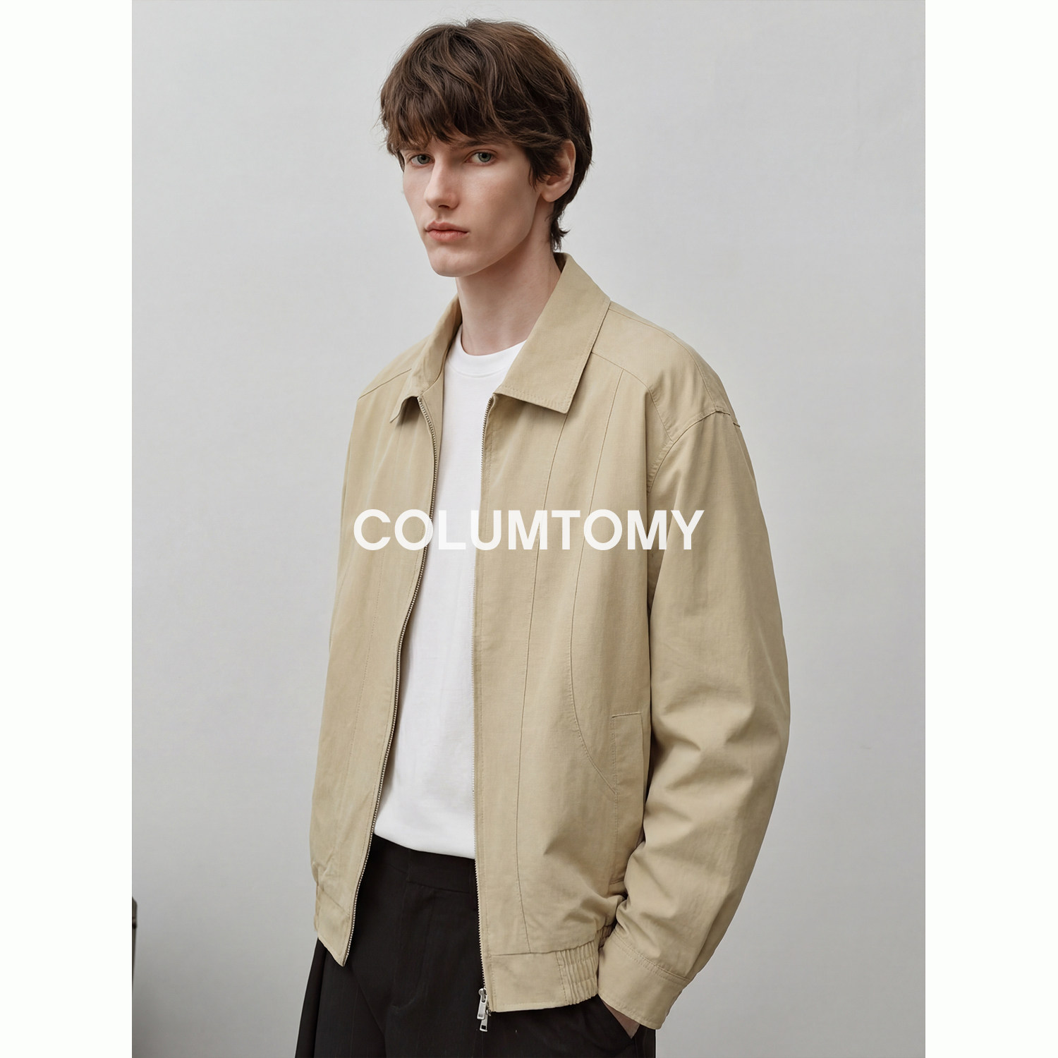 哈林顿2026春季新款老钱风美式翻领夹克男士Cleanfit高级休闲外套