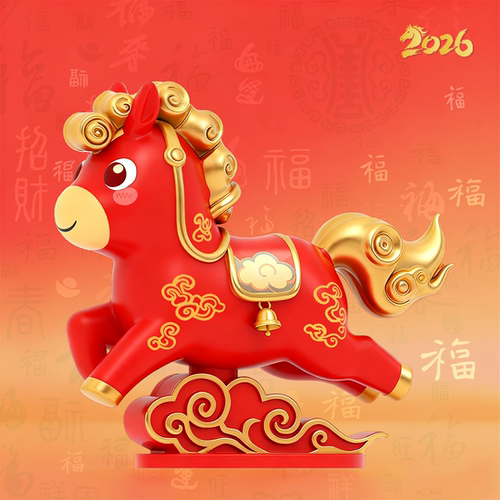 马年吉祥手办新年送礼精美摆件