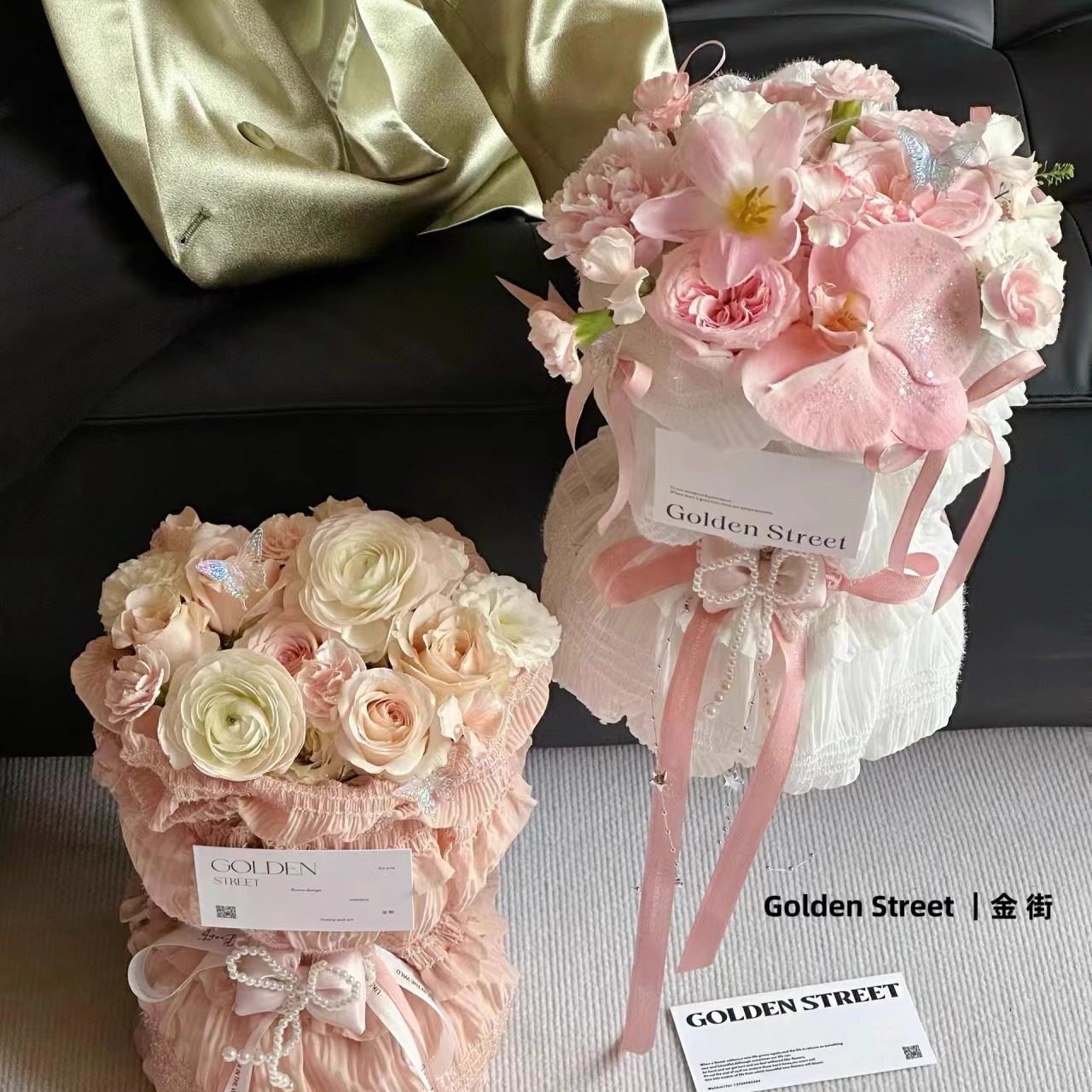 芯苼 新品 少女裙摆布艺鲜花束包花布手工花艺礼品包装材料