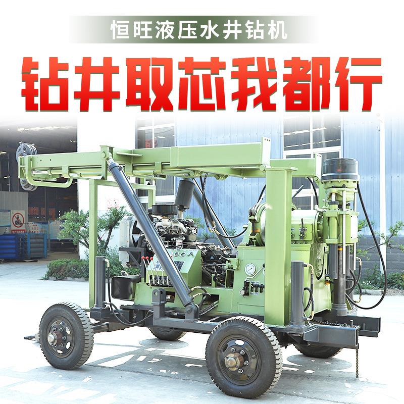 轮式千米岩心钻机XY-3拖车式牵引液压水井钻机地质勘探取样钻机