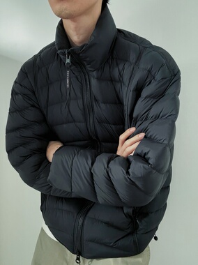 BUFANSTUDIO轻量化立领排骨服90白鸭绒羽绒服保暖冬季休闲外套男