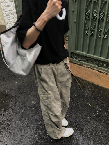 BUFANSTUDIOBaggy工装伞兵直筒裤