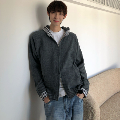 连帽毛衣宽松慵懒风针织衫