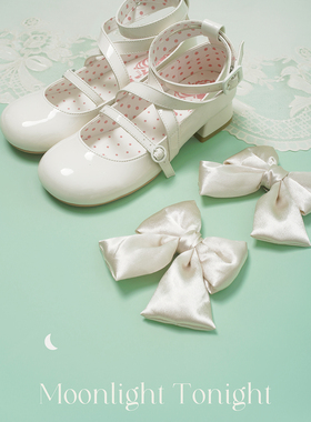 现货丨今夜月色低跟丨摩多modo原创Lolita鞋可爱圆头低跟单鞋