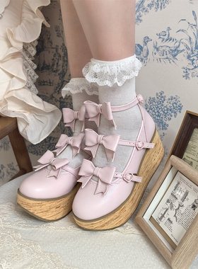 定金丨蝴蝶结结丨摩多modo原创Lolita皮面松糕蝴蝶结可动