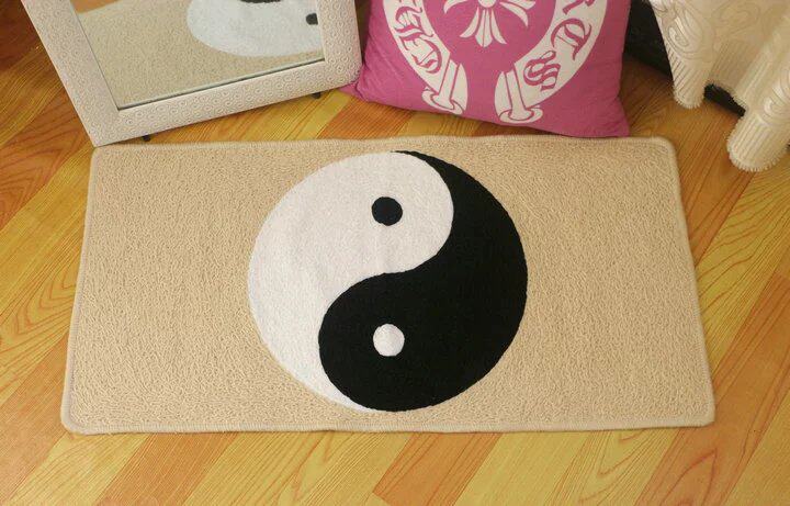 长方形太极图养生地毯瑜伽垫