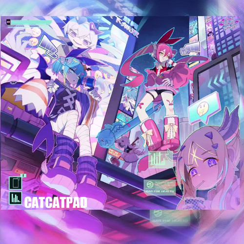 CATCATPAD虹多色彩玻璃鼠标垫