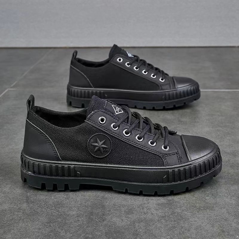 新款解放鞋厚底橡胶底劳保鞋耐磨登山工地耐磨男鞋工作休闲鞋