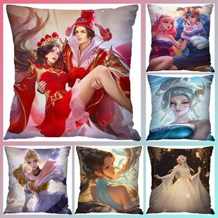 王者荣耀游戏周边抱枕李白貂蝉动漫卡通玩偶定制汽车沙发靠枕枕头