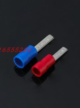 HS包邮DBV14-16片型预绝缘端子1.5厚国标100只头宽6MM蓝色K