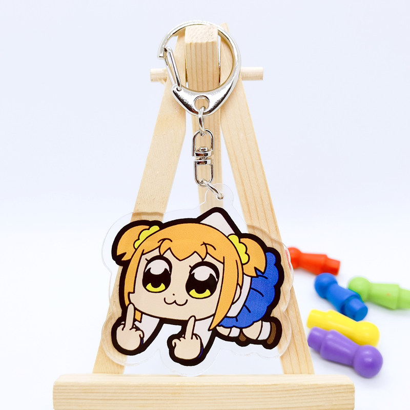 pop子和pipi美周边亚克力钥匙扣动漫可爱pop team epic包包挂件