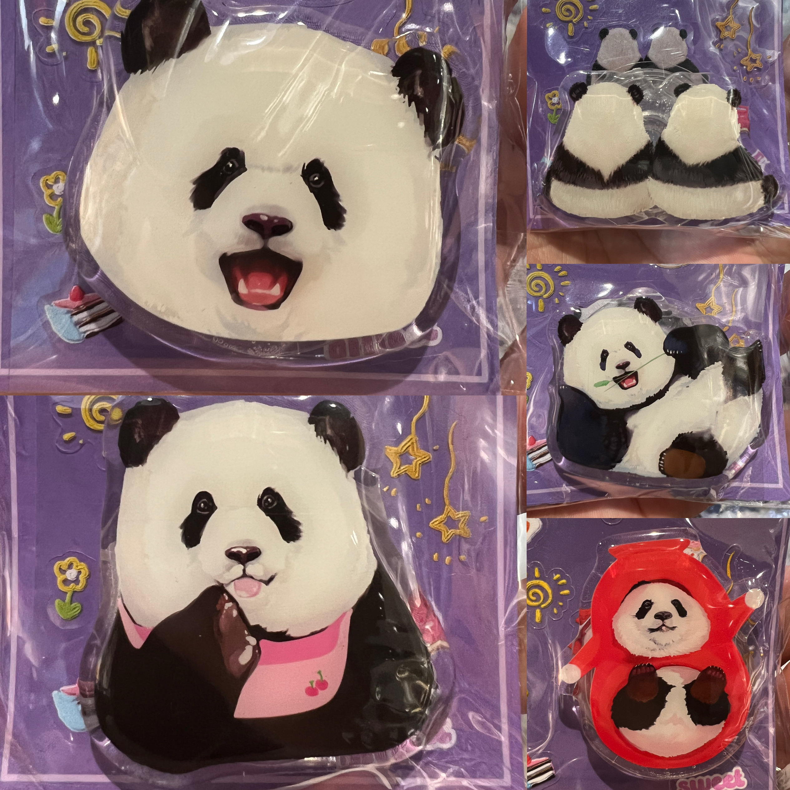 重庆动物园大熊猫渝可渝爱手机气囊支架代购