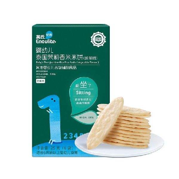 英氏（Engnice）宝宝零食米饼蔬菜味尝鲜装婴幼儿磨牙饼果肉条 奶粉/辅食/营养品/零食 果肉条 原图主图