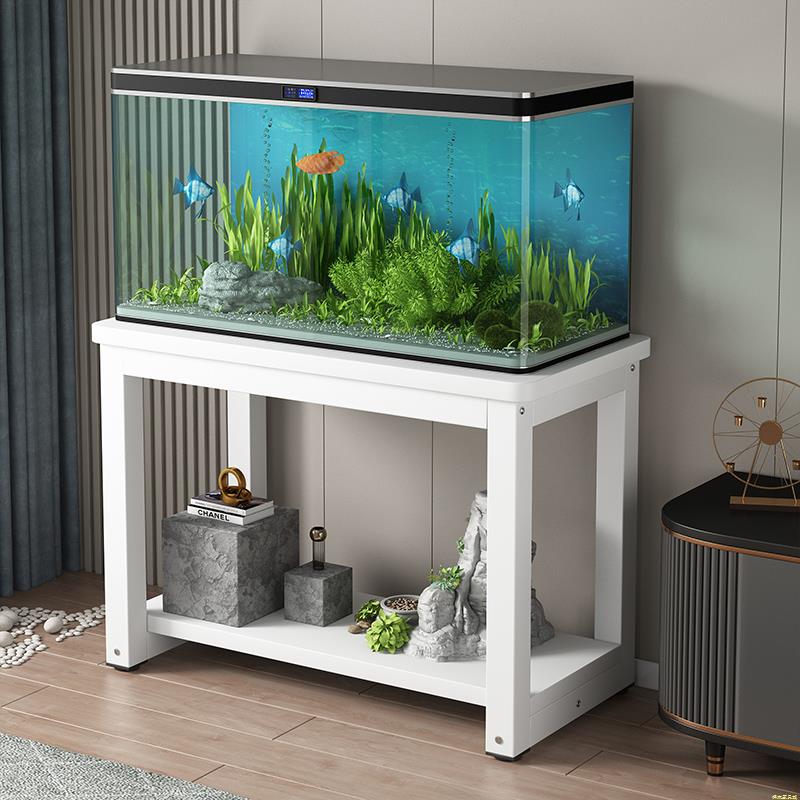 鱼缸柜金属鱼缸架子鱼缸桌钢木鱼缸底座鱼缸底架铁艺鱼缸置物架子