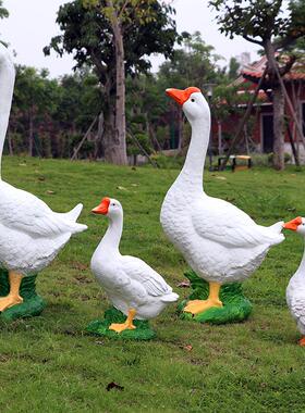 新户外庭院装饰品假动物模型摆件仿真鹅别墅园区民宿道具花园摆设