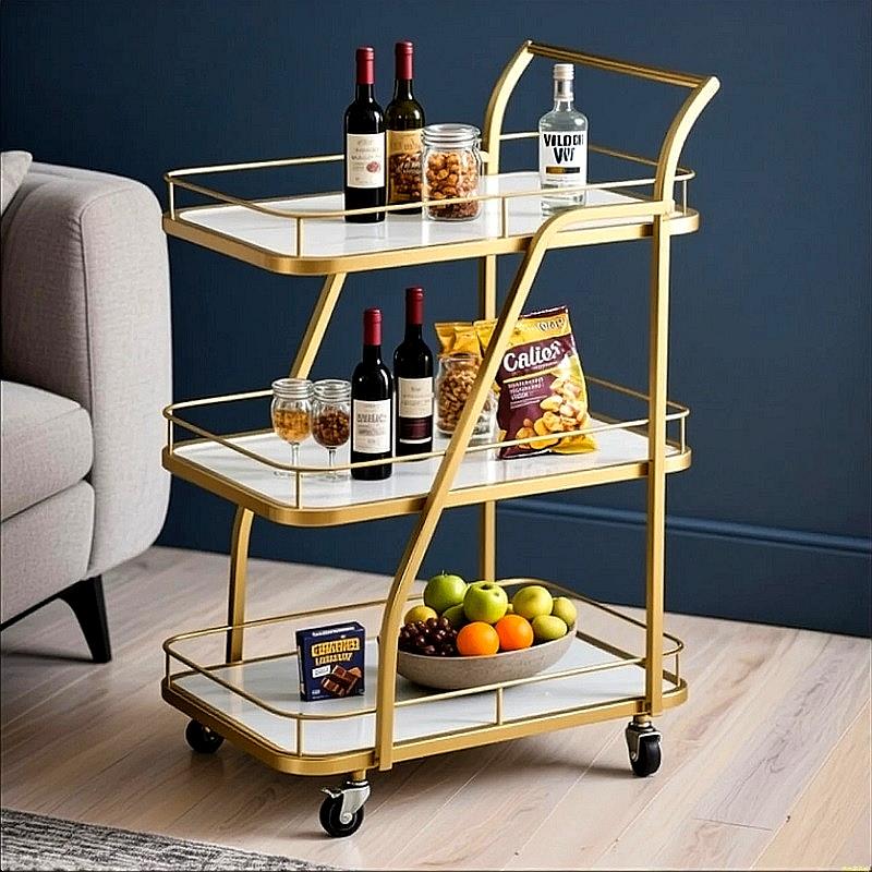 餐车酒水车饭厅茶水车甜品蛋糕手推车酒店银行4s店服务商用小推车