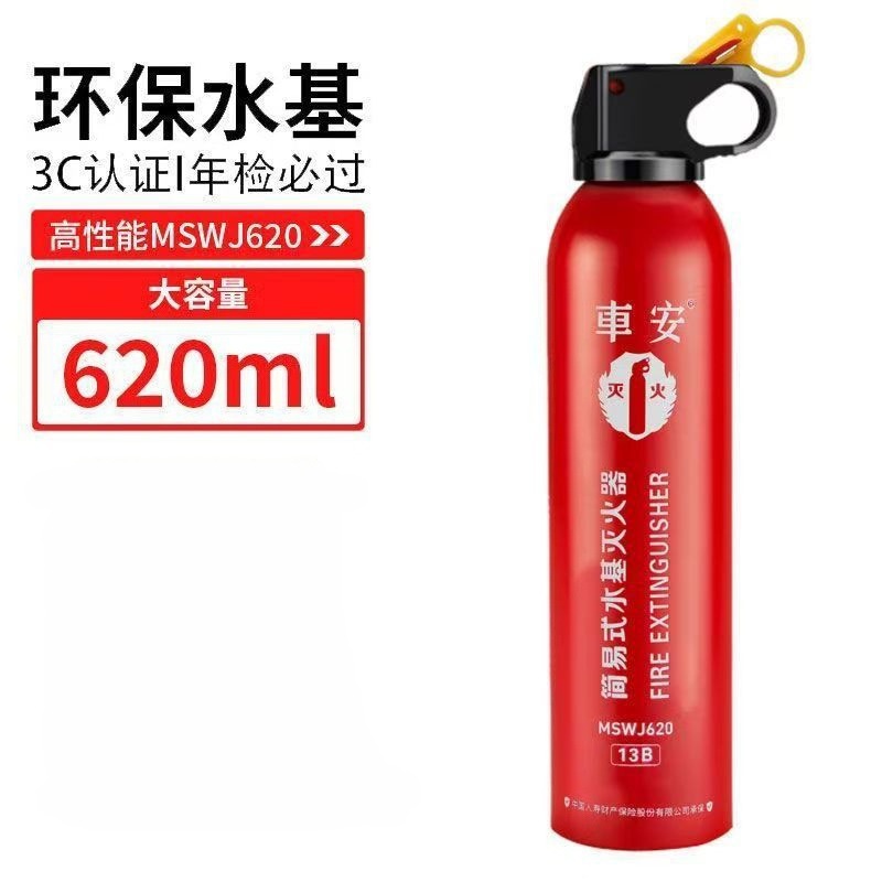 车载灭火器干粉便携式