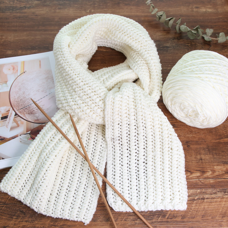 8股棒针粗毛线手工DIY成人儿童材料包保暖情侣围巾线,服饰配件/皮带/帽子/围巾,DIY编织材料包,淘宝优惠券,粉丝福利购,淘宝优惠卷