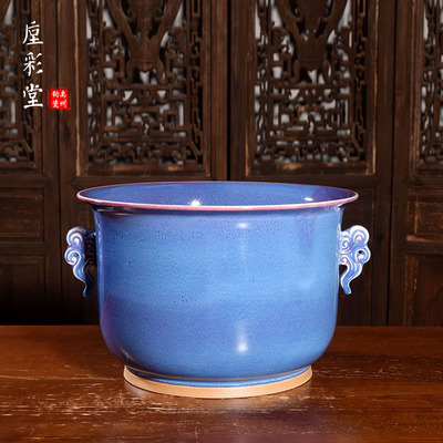 国工美任星航手工摆件钧瓷花器