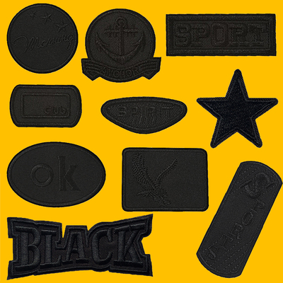 黑色布贴羽绒服补丁贴无痕修补